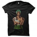 Shirt one piece zoro noir pour homme et femme