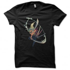 Shirt one piece roronoa zoro noir pour homme et femme