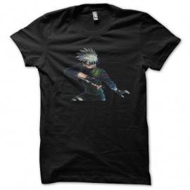 Shirt naruto Kakashi noir pour homme et femme