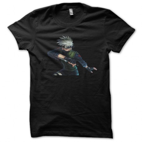 Shirt naruto Kakashi noir pour homme et femme