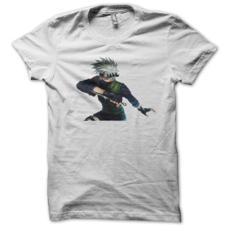 Shirt naruto Kakashi blanc pour homme et femme