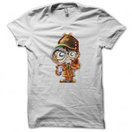 Shirt conan detective blanc pour homme et femme