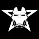 Shirt skull iron man noir pour homme et femme
