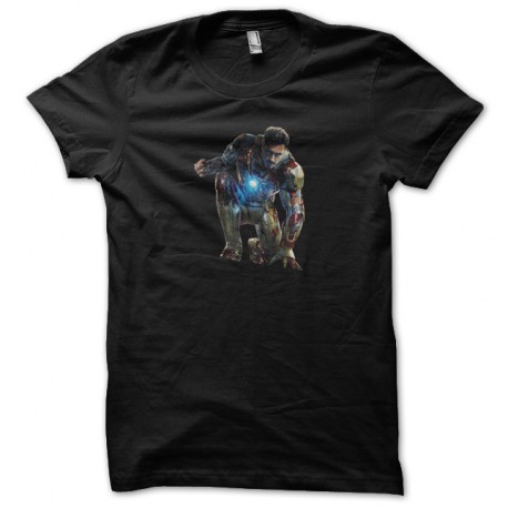 Shirt Iron Man noir pour homme et femme