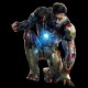 Shirt Iron Man noir pour homme et femme