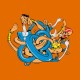 Shirt mister fantastic vs dhalsim orange pour homme et femme