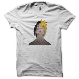 Shirt Naruto Sasuke blanc pour homme et femme