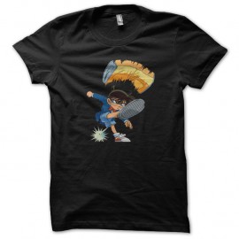 Shirt Conan detective Kick noir pour homme et femme