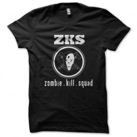 Shirt zks Zombie kill squad noir pour homme et femme