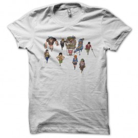 Shirt one piece personnages blanc pour homme et femme