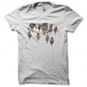 Shirt one piece personnages blanc pour homme et femme