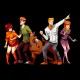 Shirt Scooby Doo la bande noir pour homme et femme