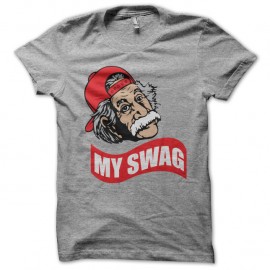 Shirt Einstein My Swag gris pour homme et femme