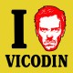 Shirt i love vicodin jaune pour homme et femme