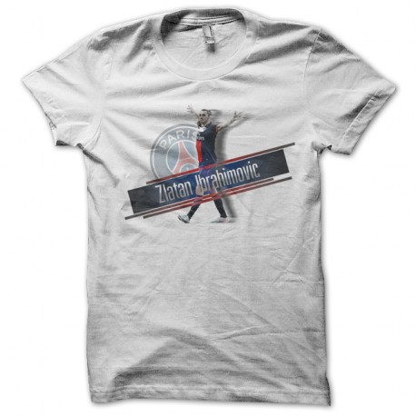 Shirt zlatan ibrahimovic blanc pour homme et femme