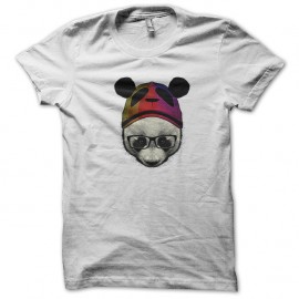 Shirt panda blanc pour homme et femme