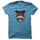 Shirt panda bleu ciel pour homme et femme