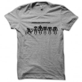 Shirt Jaeger size comparison gris pour homme et femme