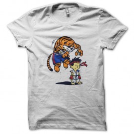 Shirt Ryu et hobbes blanc pour homme et femme