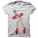 Shirt lady gaga pose fashion blanc pour homme et femme