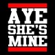 Shirt aye she s mine noir pour homme et femme