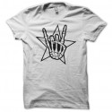 Shirt signe ossement rocks blanc pour homme et femme