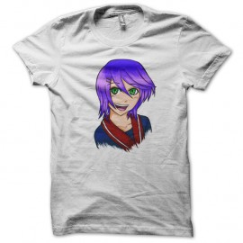 Shirt fille personnage manga blanc pour homme et femme