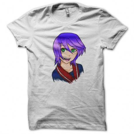 Shirt fille personnage manga blanc pour homme et femme