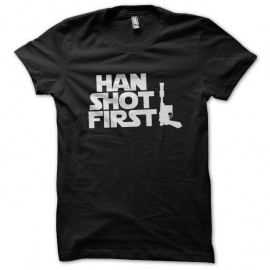 Shirt Han shot first noir pour homme et femme