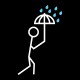 Shirt il pleut sortez les parapluies noir pour homme et femme