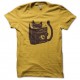 Shirt world domination cat jaune pour homme et femme
