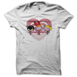 Shirt Power Pop Girls blanc pour homme et femme
