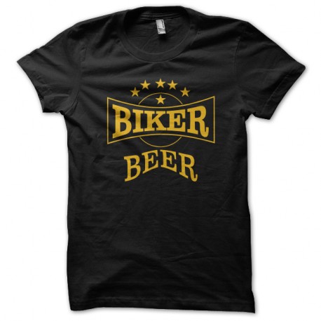 Shirt biker beer noir pour homme et femme