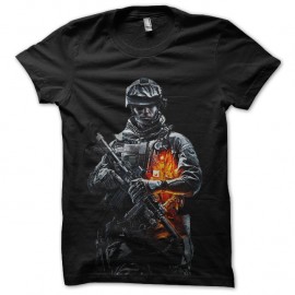 Shirt battlefield noir pour homme et femme