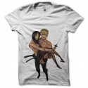 Shirt Zoro and robin blanc pour homme et femme