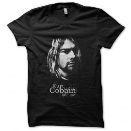 Shirt Kurt Cobain trame noir pour homme et femme