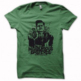Shirt Inglourious Basterds noir/vert bouteille pour homme et femme