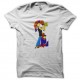 Shirt popeye vainqueur vs sangoku et superman k.o blanc pour homme et femme