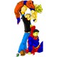 Shirt popeye vainqueur vs sangoku et superman k.o blanc pour homme et femme