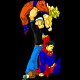 Shirt popeye vainqueur vs sangoku et superman k.o noir pour homme et femme