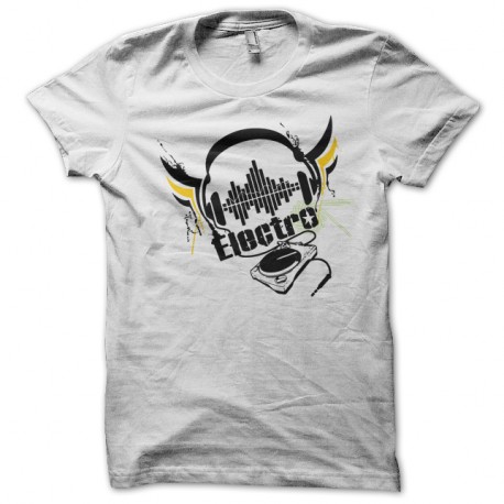 Shirt electro blanc pour homme et femme
