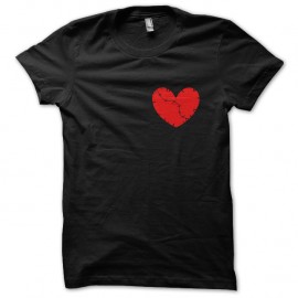 Shirt coeur brise noir pour homme et femme