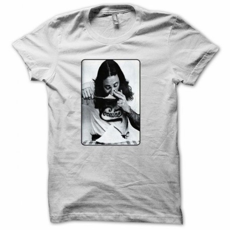 Shirt drogue Cocaine humour blanc pour homme et femme
