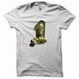 Shirt Lego parodie geek blanc slim fit pour homme et femme