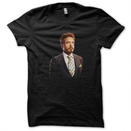 Shirt tony stark noir pour homme et femme