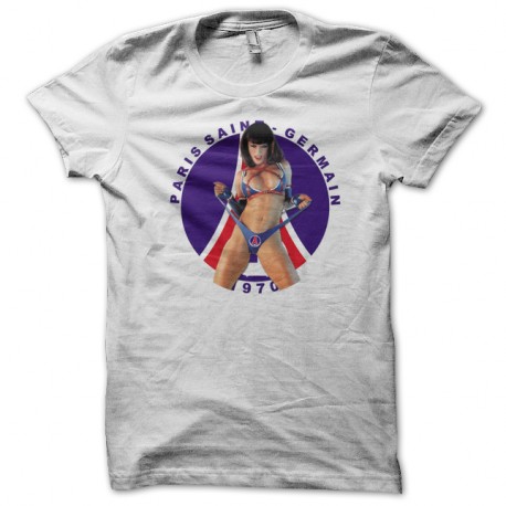 Shirt PSG sexy blanc pour homme et femme