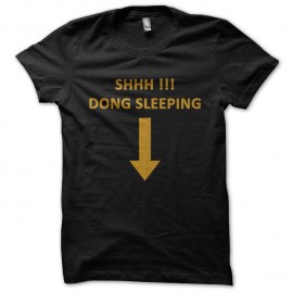 Shirt Dong sleeping noir pour homme et femme