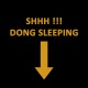 Shirt Dong sleeping noir pour homme et femme