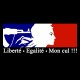 Shirt Marianne liberte egalite mon cul noir pour homme et femme