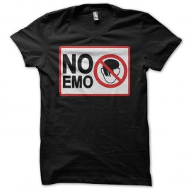Shirt No Emo noir pour homme et femme